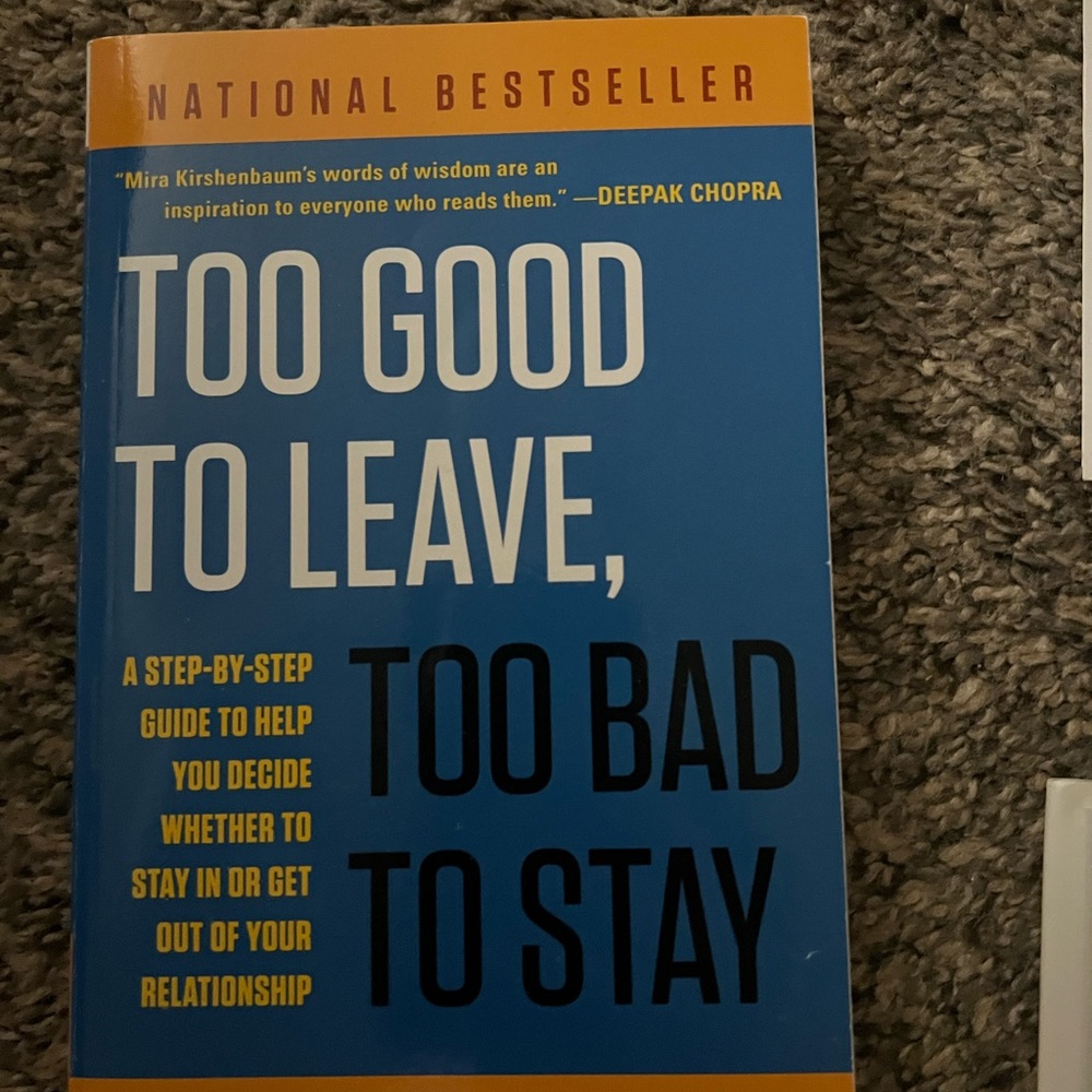 Too Good to Leave, Too Bad to Stay Book